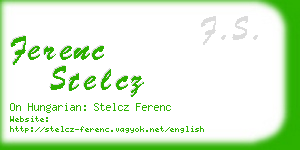 ferenc stelcz business card